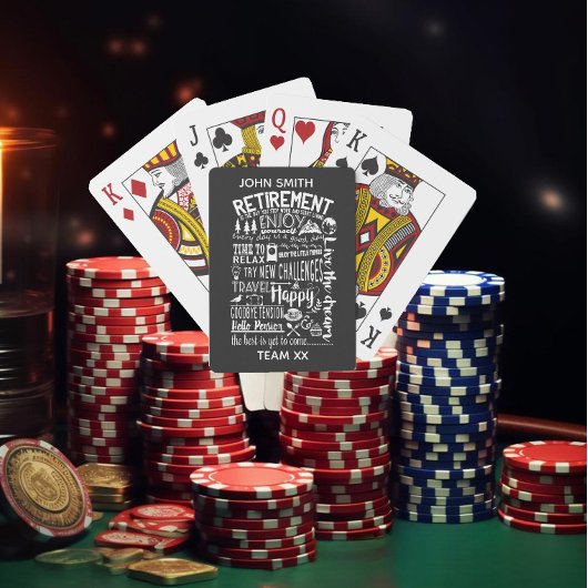 Fun Retirement Playing Cards | Custom Personaliz トランプ