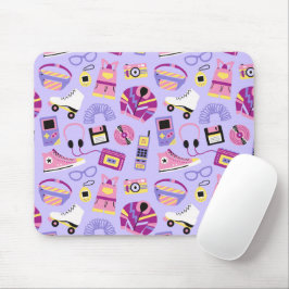 Fun retro 90s nostalgia – Y2K tech and clothing マウスパッド