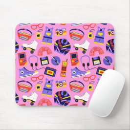Fun retro 90s nostalgia – Y2K tech and clothing マウスパッド