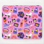 Fun retro 90s nostalgia – Y2K tech and clothing マウスパッド (正面)