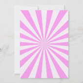 Fun Retro Bowling Birthday Girl Party  招待状 (裏面)