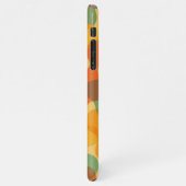 Fun Retro Classic Amorphous Shapes Art Pattern iPhoneケース (左側)
