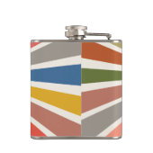 Fun Retro Custom Birthday Vintage Photo フラスク (裏面)