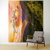 Fun Retro Mushrooms Family Reunion Photo Backdrop タペストリー (インサイチュ)