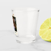 Fun Retro Photo Frame Wedding Engagement Party ショットグラス (右)