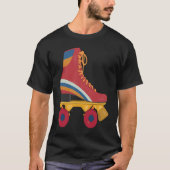 Fun Retro Roller Skating 70s 80s Derby Skate Party Tシャツ (正面)