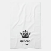 Fun Royal "Queens Rule" キッチンタオル (縦)