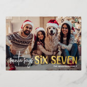 Fun Santa Says 67 Photo 箔シーズンカード (正面)