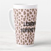 Fun Sarcastic quote for teachers カフェラテマグ (左アングル)