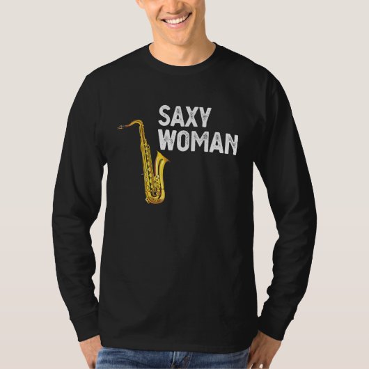 Fun saxophone  for players tシャツ (正面)