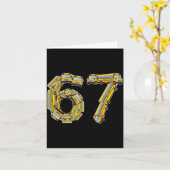 Fun School Bus 67 Teacher Appreciation 67 Meme Bus カード (黄色い花)