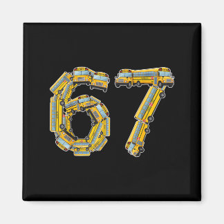 Fun School Bus 67 Teacher Appreciation 67 Meme Bus マグネット