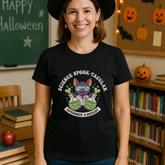 Fun Science Spook-tacular Lab School STEM Teachers Tシャツ