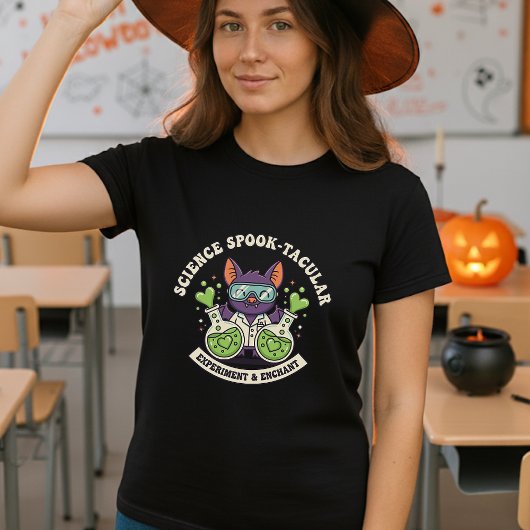 Fun Science Spook-tacular Lab School STEM Teachers Tシャツ