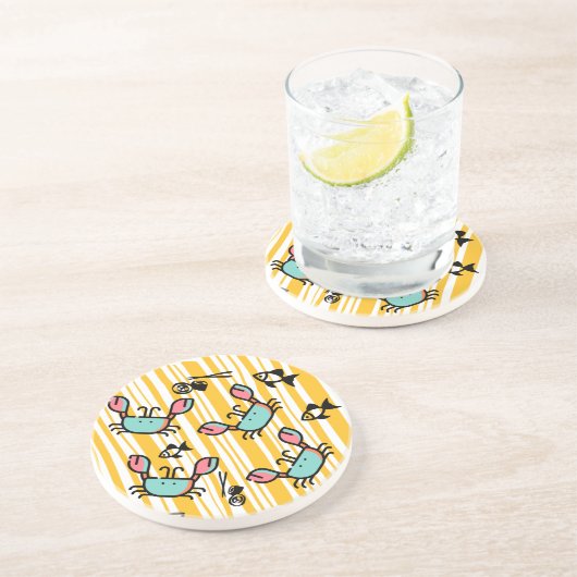 Fun Seafood Crab Fish  コースター (側面)