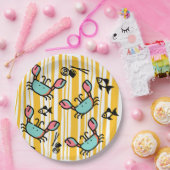 Fun Seafood Crab Fish  ペーパープレート (パーティー)