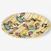 Fun Seafood Crab Fish  ペーパープレート (アングル)