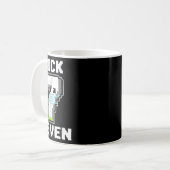 Fun Sick Seven Pixel Meme Halloween Costume Wordpl コーヒーマグカップ (正面左)