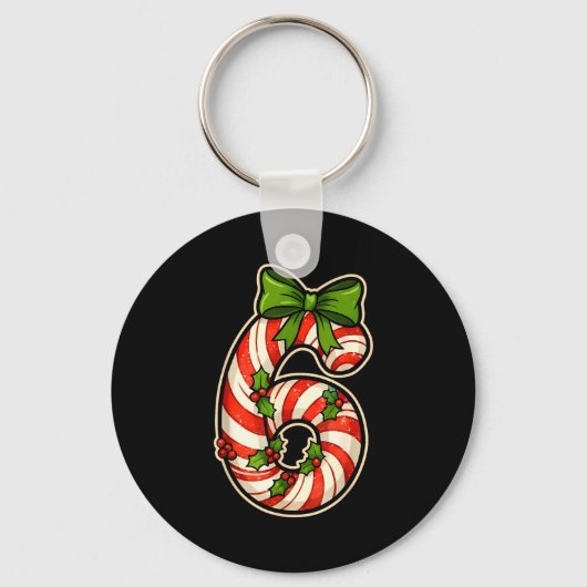 Fun Six Seven 6 7 Meme Design Christmas For Men Wo キーホルダー (正面)