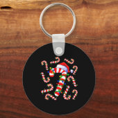Fun Six Seven 6 7 Meme Design Couples Christmas Ca キーホルダー (正面)