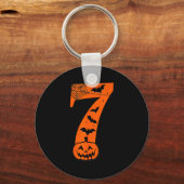 Fun Six Seven 6 7 Meme Design Couples Halloween  キーホルダー (正面)