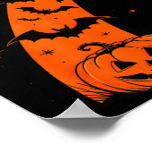 Fun Six Seven 6 7 Meme Design Couples Halloween  ポスター (角)