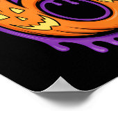 Fun Six Seven 6 7 Meme Design Couples Halloween  ポスター (角)