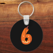 Fun Six Seven 6 7 Meme Design Couples Halloween Pu キーホルダー (正面)