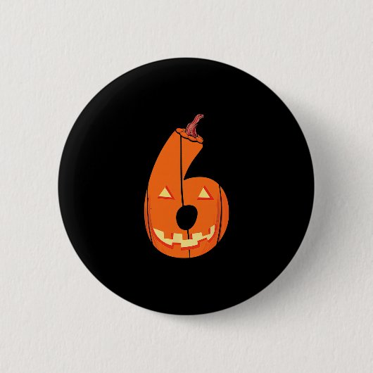 Fun Six Seven 6 7 Meme Design Couples Halloween Pu 缶バッジ (正面)
