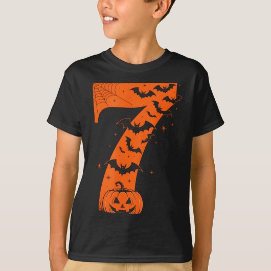 Fun Six Seven 6 7 Meme Design Couples Halloween Tシャツ (正面)
