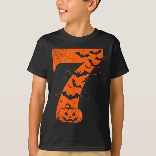 Fun Six Seven 6 7 Meme Design Couples Halloween Tシャツ (正面)