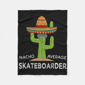 Fun Skateboarding Humor Funny Skateboard Skateboar フリースブランケット