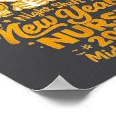 Fun Skeleton Er Icu Nurse Night Shift Crew New Yea ポスター (角)