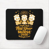 Fun Skeleton Er Icu Nurse Night Shift Crew New Yea マウスパッド (マウス)