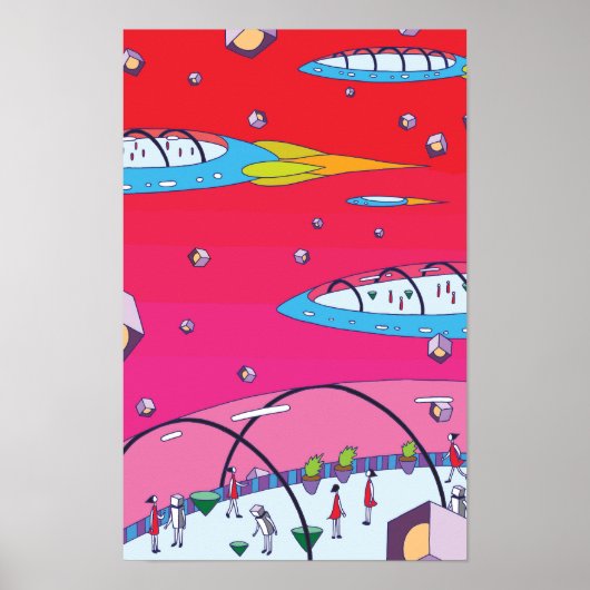 Fun space journey aboard a fleet of ships. ポスター (正面)