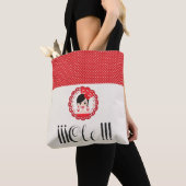Fun Spanish Flamenca Doll in Red Olé! トートバッグ (クローズアップ)