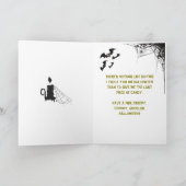 Fun Spooky Halloween Greeting カード (内部)