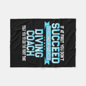 Fun Srt Coach Meme - Funny Diving Saying  フリースブランケット (正面(横))