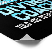 Fun Srt Coach Meme - Funny Diving Saying  ポスター (角)