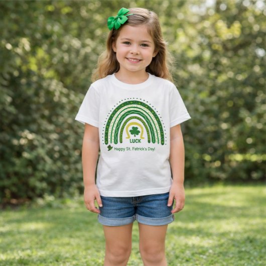 Fun St Patrick Boho Rainbow Luck Clover Leprechaun Tシャツ