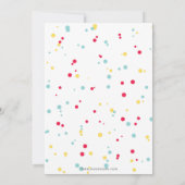 Fun Summer Swimming Pool Party Birthday 招待状 (裏面)