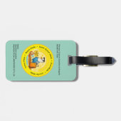 fun sunny destination seagull beach traveller ラゲッジタグ (裏面横)
