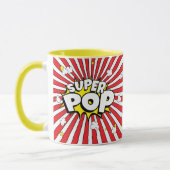 Fun SUPER POP! Pun | Popcorn and Stars |  マグカップ (左)