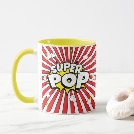 Fun SUPER POP! Pun | Popcorn and Stars |  マグカップ