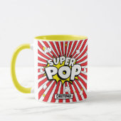Fun SUPER POP! Pun | Popcorn & Stars Personalized マグカップ (左)