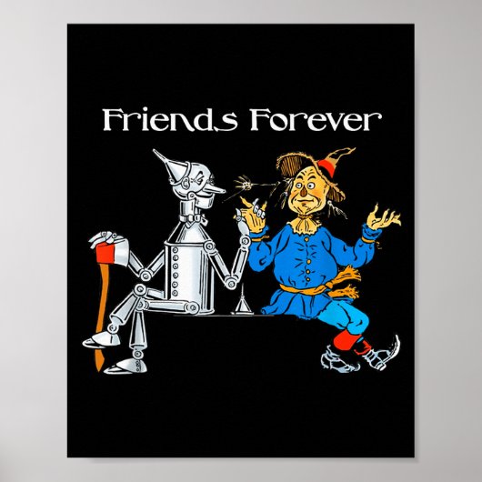 Fun Tee Shirt Friends Forever Wizard Of Oz Ecrow  ポスター (正面)