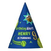 Fun Tennis Birthday Party Look For Kids パーティーハット (正面)