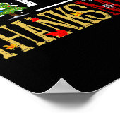 Fun Thanksgiving Christmas Happy Thanksmas  ポスター (角)