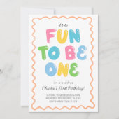 Fun to be ONE Birthday Invitation 招待状 (正面)