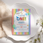 Fun to Be One Boy 1st Birthday Invitation 招待状